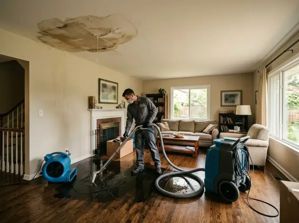 attic-pipe-burst-ceiling-drip-008 — frequently asked questions, Water Damage Restoration & Carpet Care in Souderton, PA